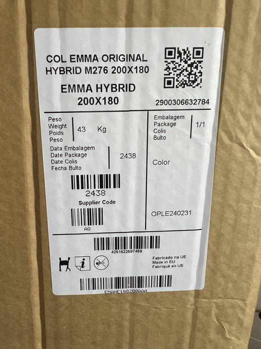 Colchão novo EMMA 180x200cm ainda embalado