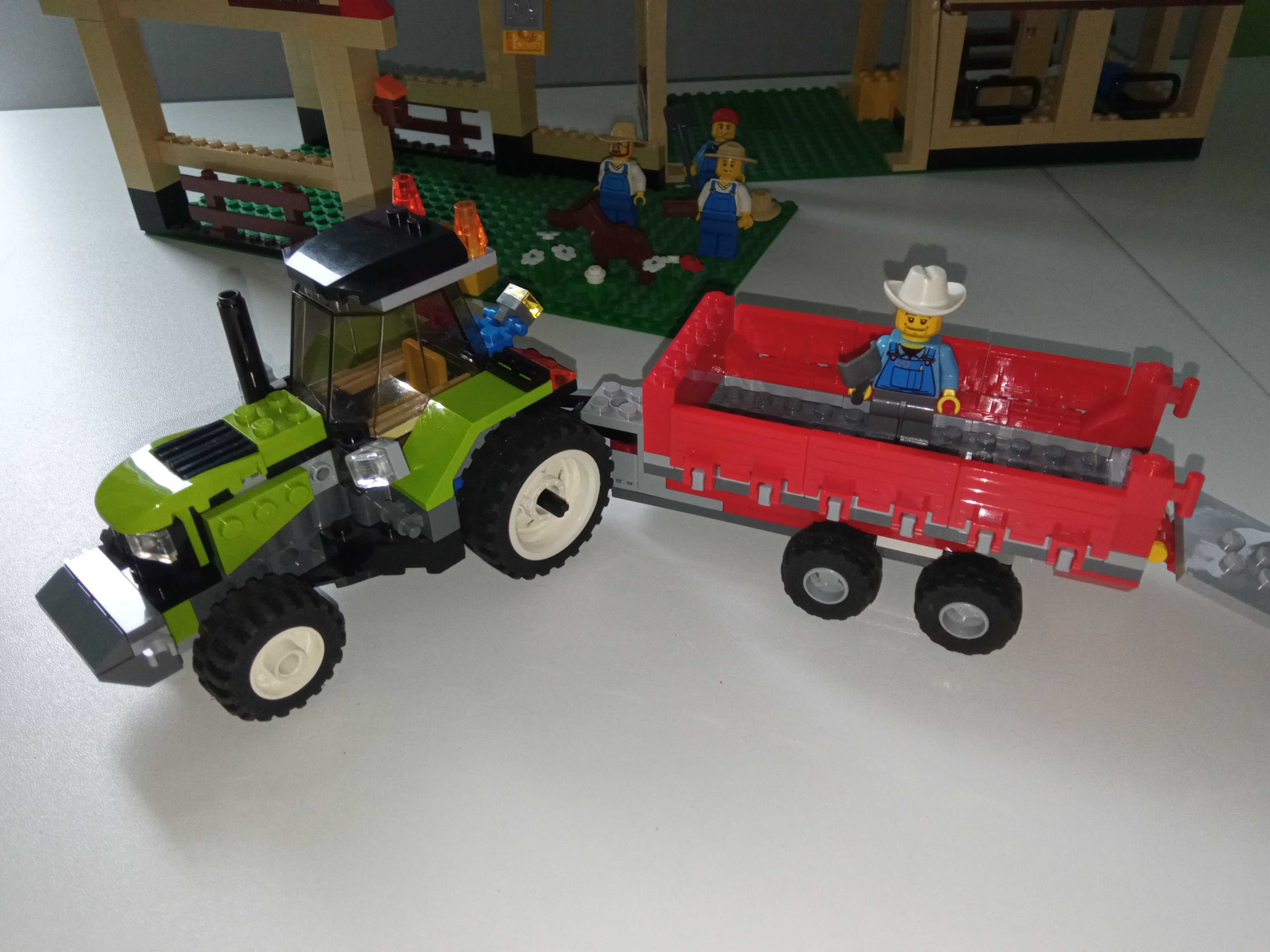klocki lego - niekompletna farma 7637 i traktor 7684
