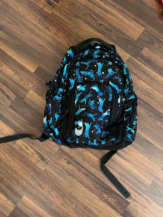 Plecak empik czarno-granatowy w koty limited edition