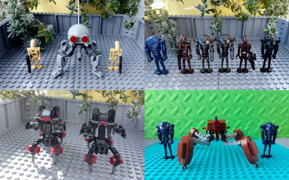 Лего Дроиды. Стар варс боевые дроиды Б2 Lego star wars фигурки Гривус