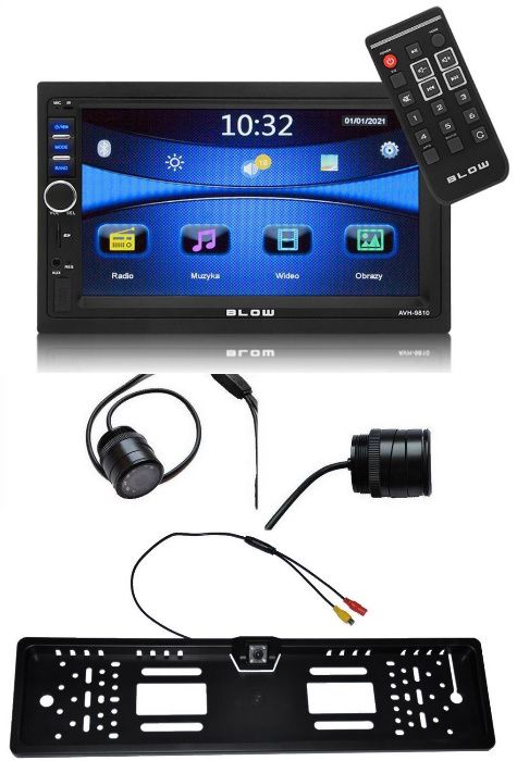 Radio Samochodowe BLOW 2DIN USB SD Mirror Link Ekran 7' MP5 MP3 RDS