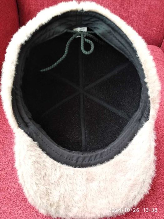 Плюшевая шапка женская осень-зима размер 56-59 регулируется