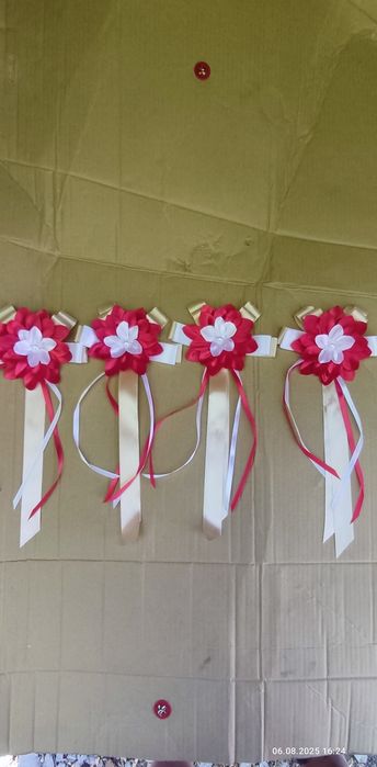 Свадебное украшение на машину.