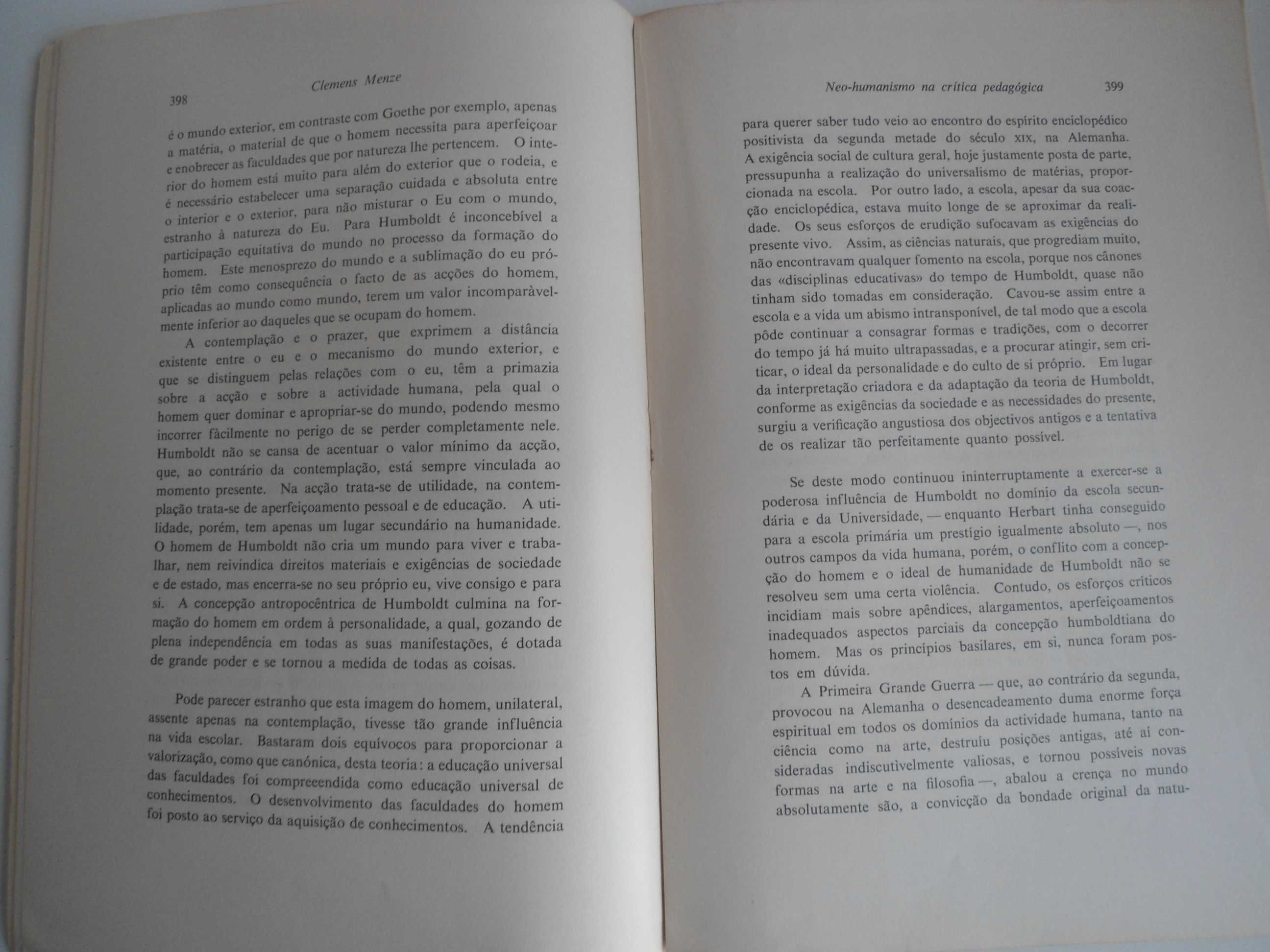 O Neo Humanismo na crítica pedagógica do séc. XX na Alemanha-C. Menze