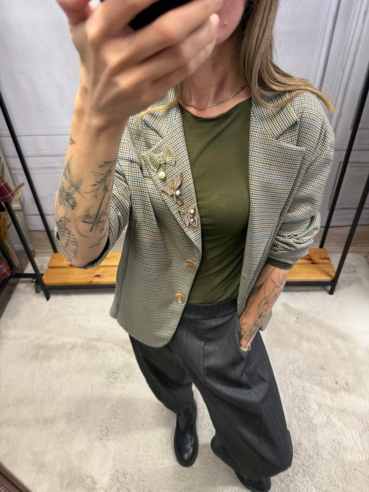 Vanilla włoska marynarka boyfriend nowa kolekcja one size New