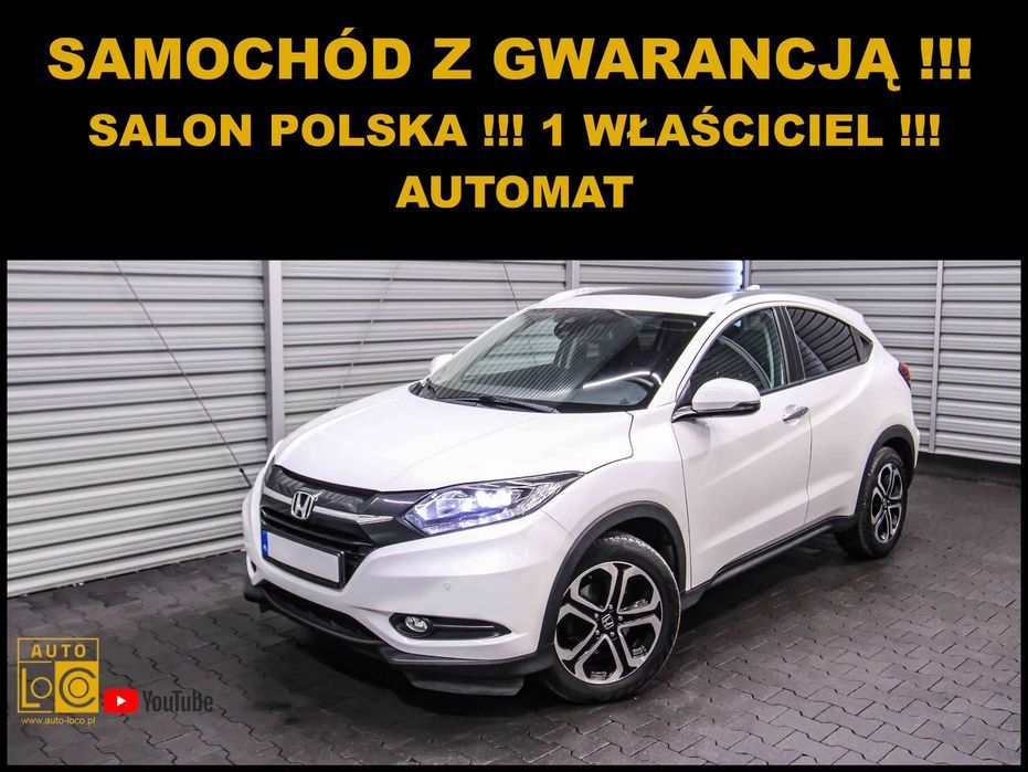 Honda Hr-V Automat + Salon Polska + Serwis + 1 Właściciel + Navi