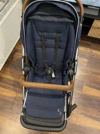 Wozek 2 w 1 Moon Solitaire + fotelik cybex aton 5 z baza