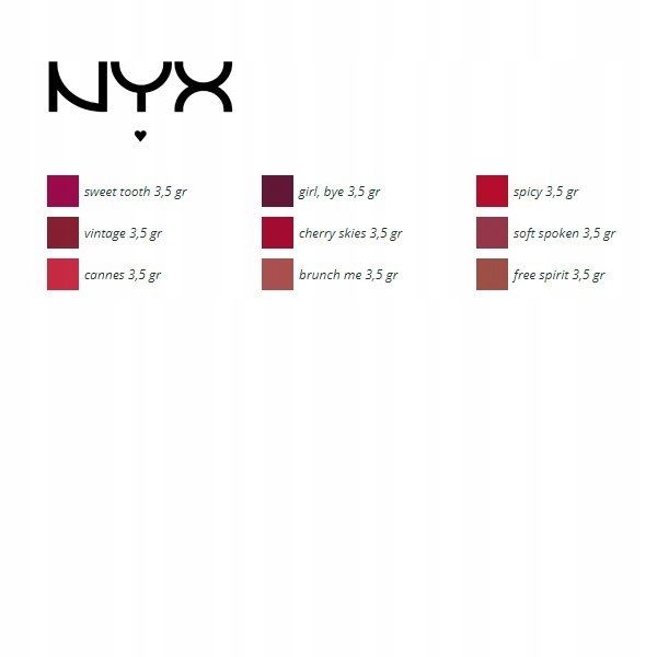 Pomadka Do Ust W Sztyfcie Nyx Professional Czerwona 09 Spicy 3.5 G