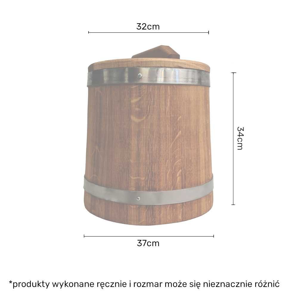 Beczka Dębowa 10L do kiszenia kapusty ogórków Atest PZH