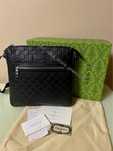 Серійна шкіряна сумка GUCCI Guccissima Massenger Bag Black
