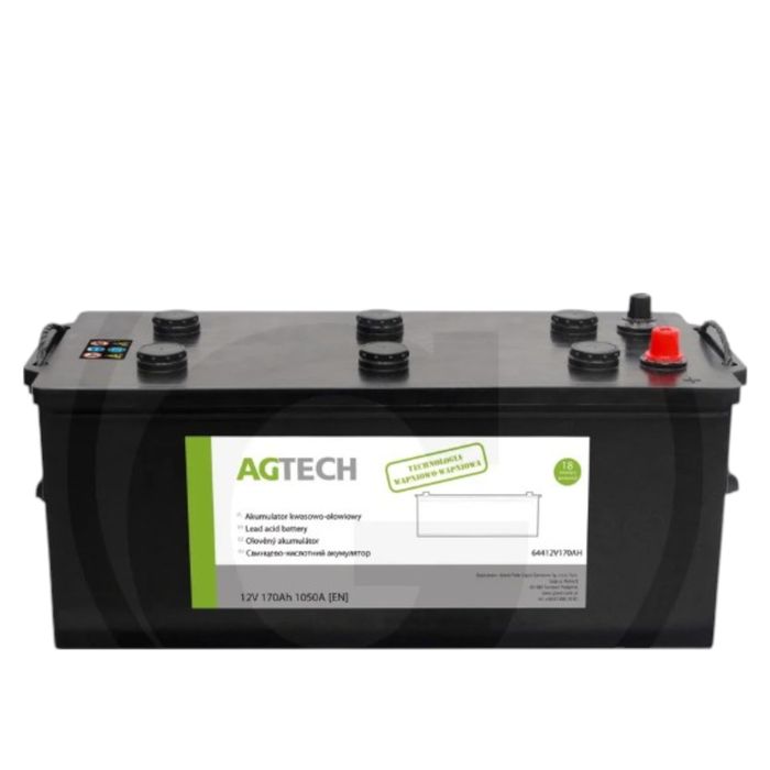 AGTECH Akumulator 12V 170AH 1050A Duży Do Kombajn Ciężarówka Nowy FV