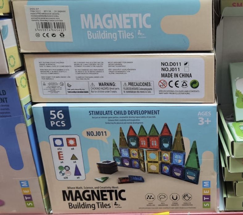 Klocki magnetyczne dla dzieci