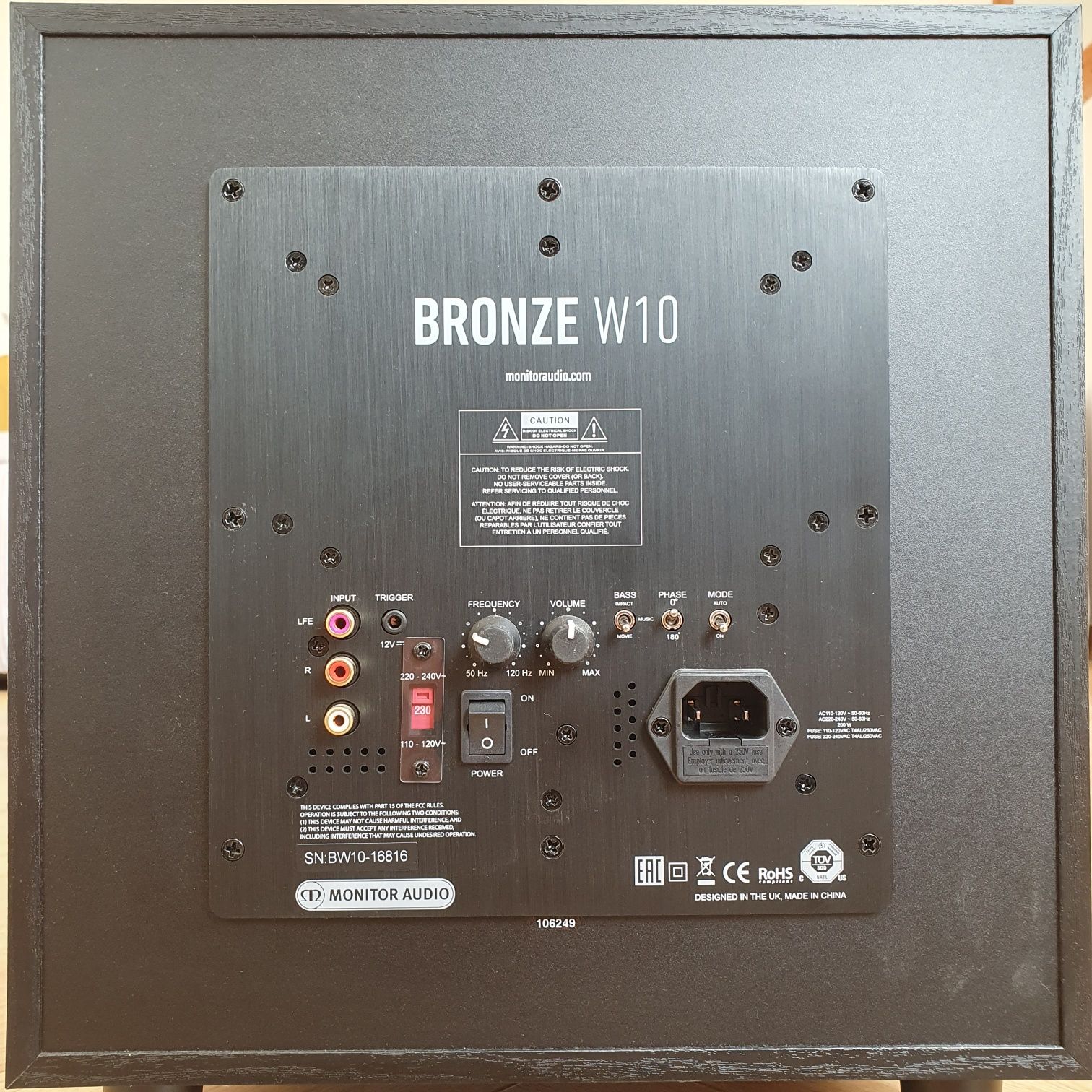 Monitor Audio Bronze W10 subwoofer