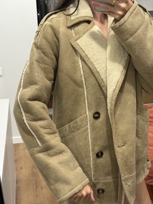 Дубленка(авиатор)кожаная