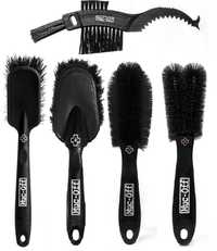 kit escovas de limpeza brush muc-off 5 escovas