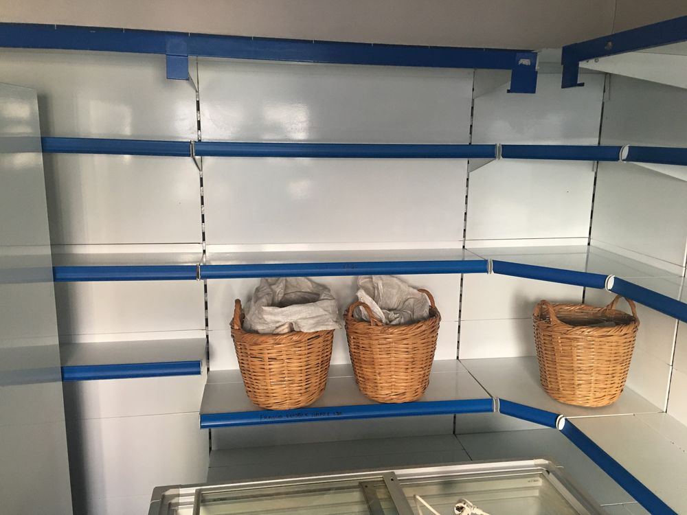 Vitrine arca prateleiras balcão refrigeração