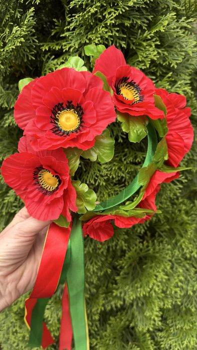 Обруч, на голову ободок калина, до вишиванки, віночок український