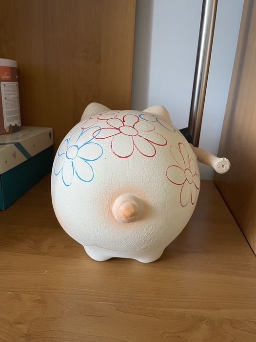 Duża świnka skarbonka XXXL z młotkiem