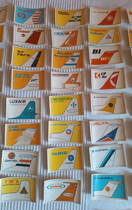 Companhias Aéreas. Gelados Olá. Anos 70