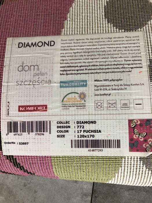 Dywan w motylki Komfort