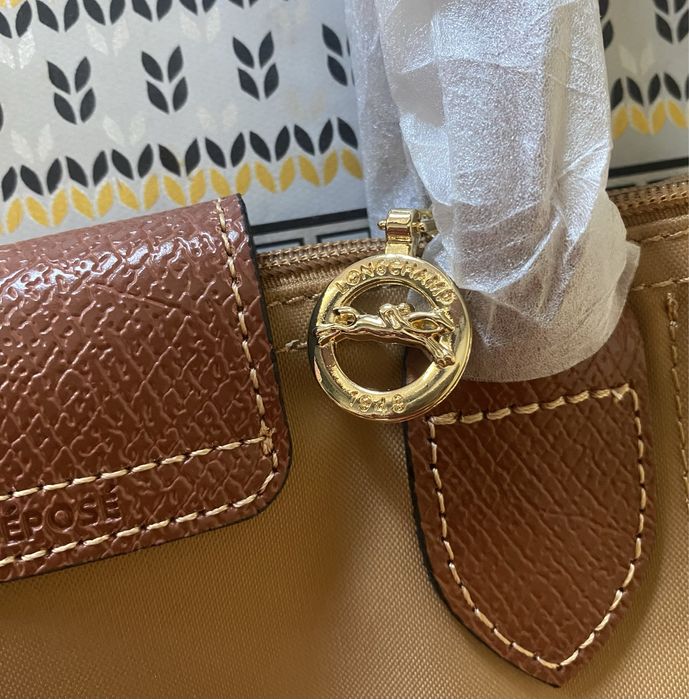 Mala Longchamp Cognac L