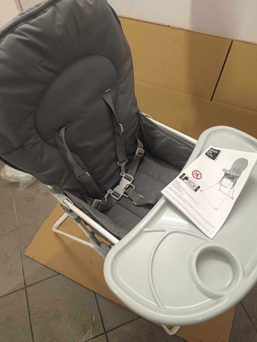 kompaktowe składane krzesełko do karmienia dla dzieci lekkie Bambisol