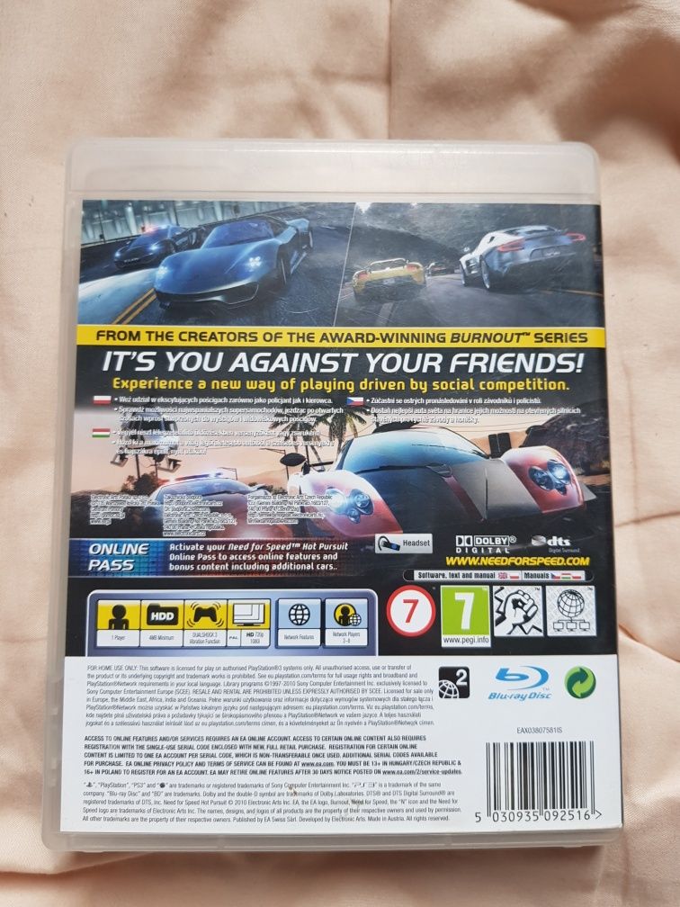 Need For Speed Hot Pursuit ps3 pl