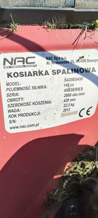 Kosiarka spalinowa NAC sprzedam