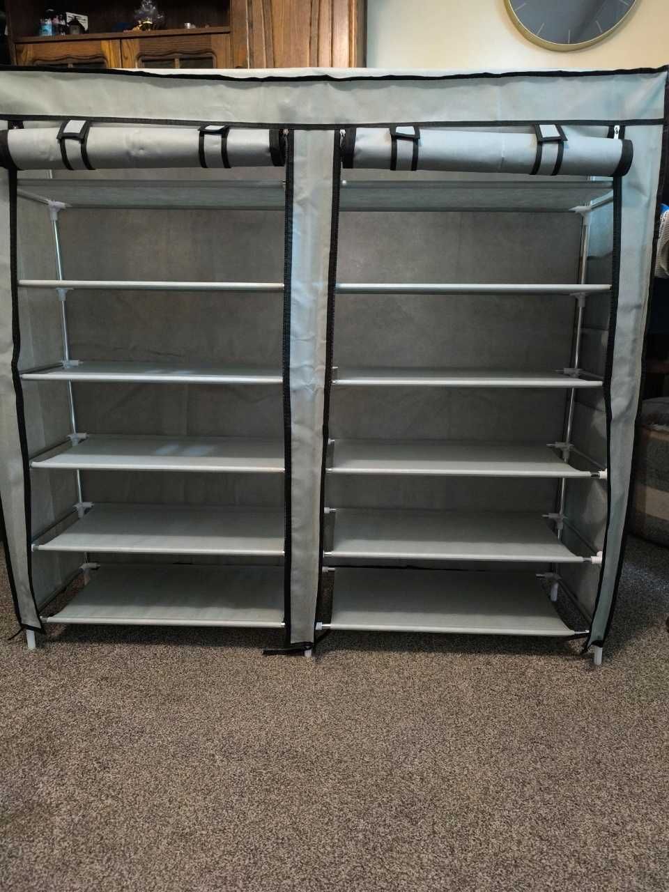 Duża półka na buty szafka tekstylna stylowa pojemna XXL organizer