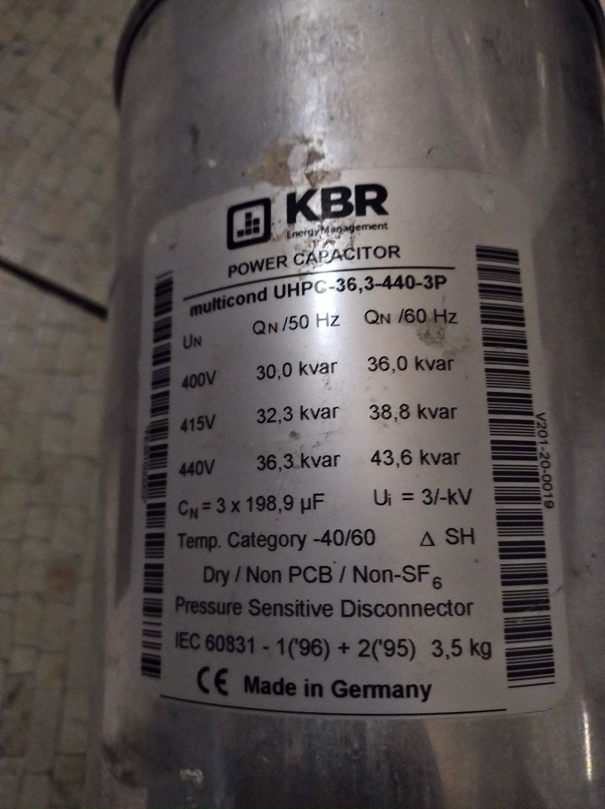 Конденсатор KBR Multicond-basic UHPC-36,3-440-3p