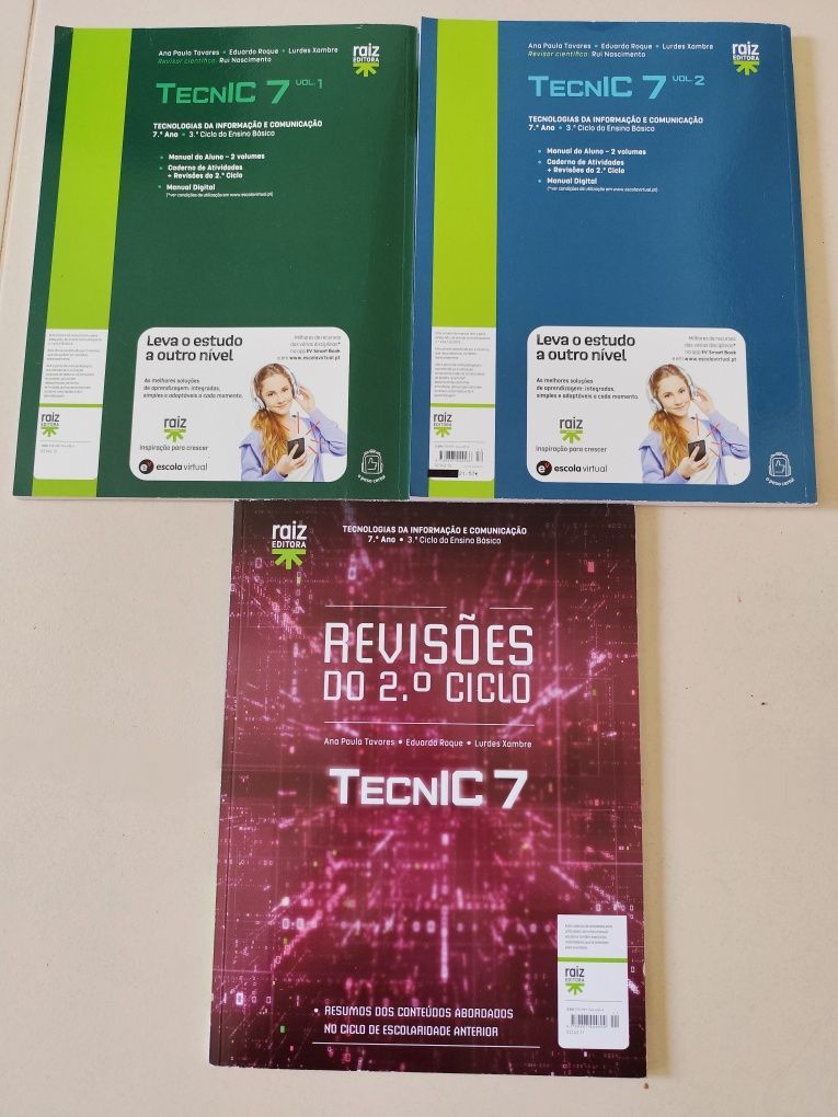TecnIC 7 - Manuais (Parte 1 e 2) + Caderno de Atividades