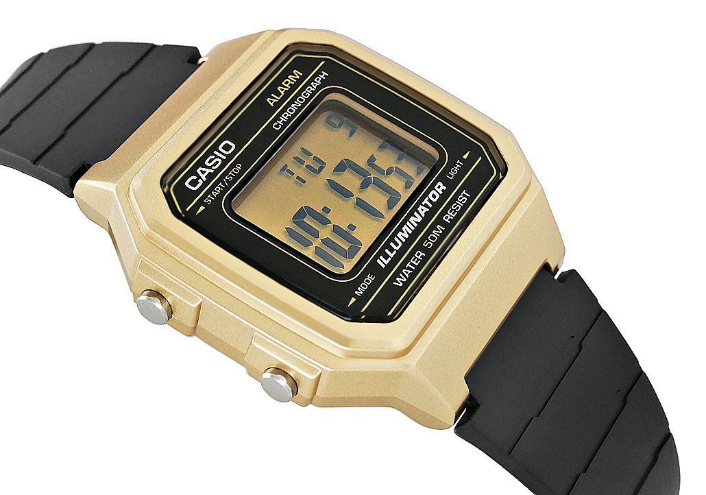 zegarek damski casio w-217hm-9avef złoty + box