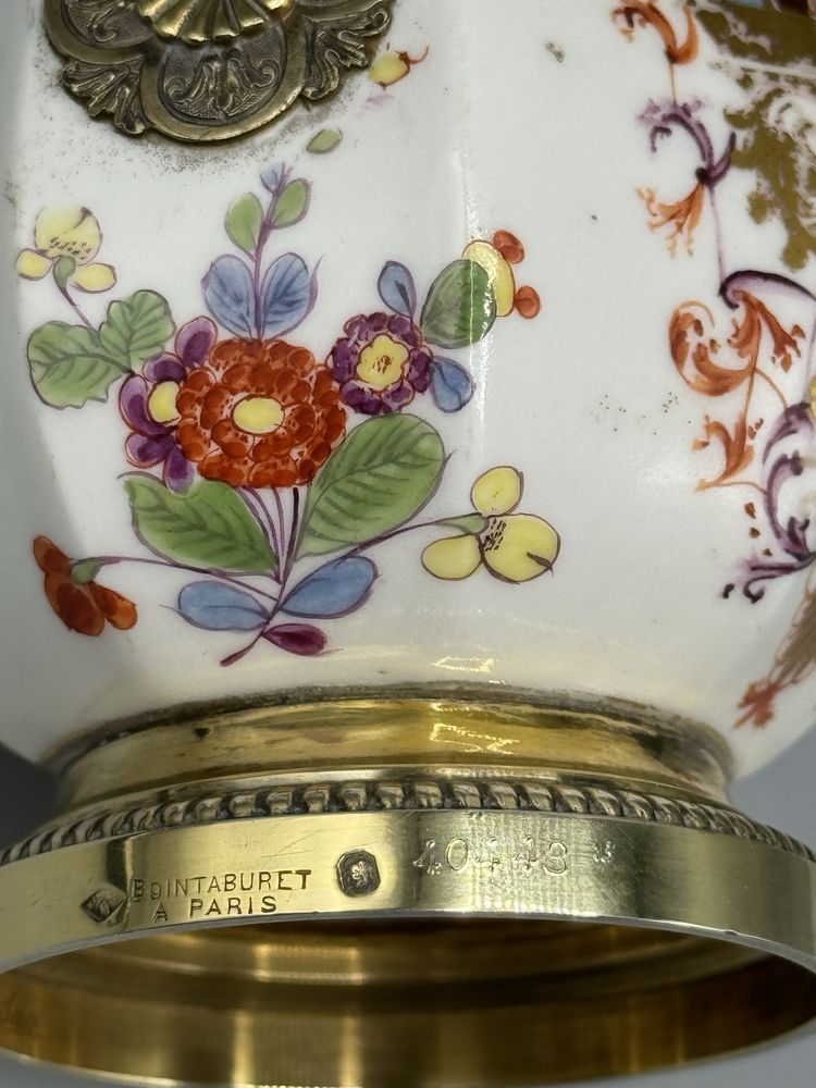 Leiteira Meissen cerca de 1725 seculo xviii