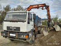 Послуги маніпулятора - самоскида. Вивіз буд сміття. Самоскид.