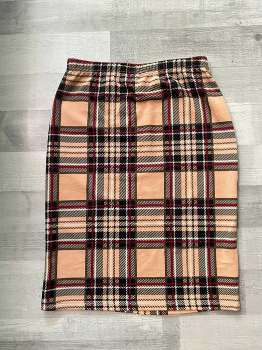 Spódnica w kratę kratkę tuba obcisła lato spódniczka z gumką M Shein