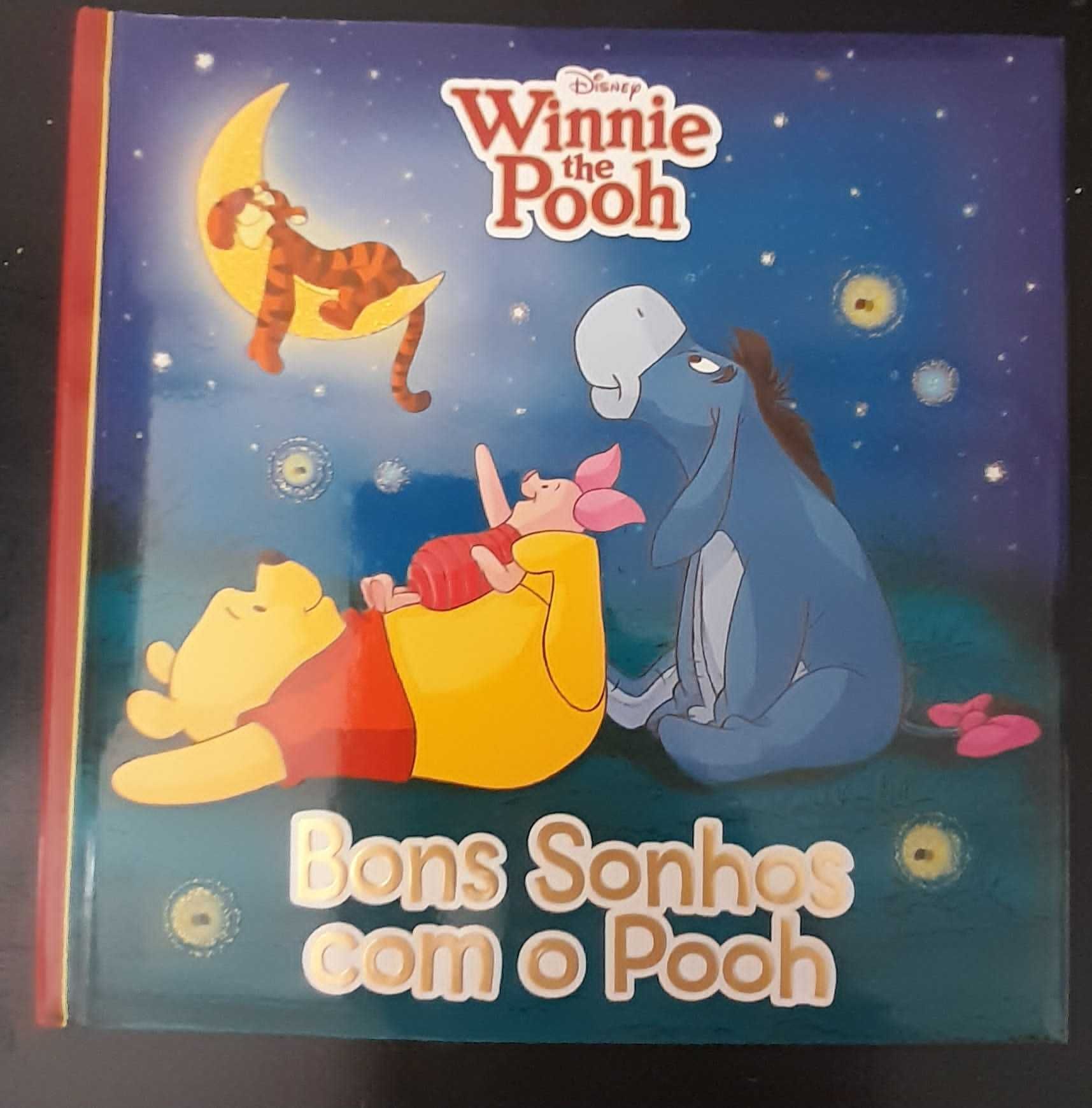 livro 101 historias de animais e winnie de pooh