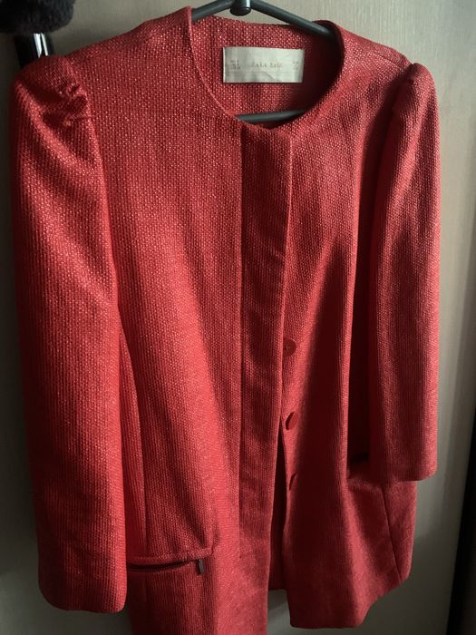 Пиджак красный zara