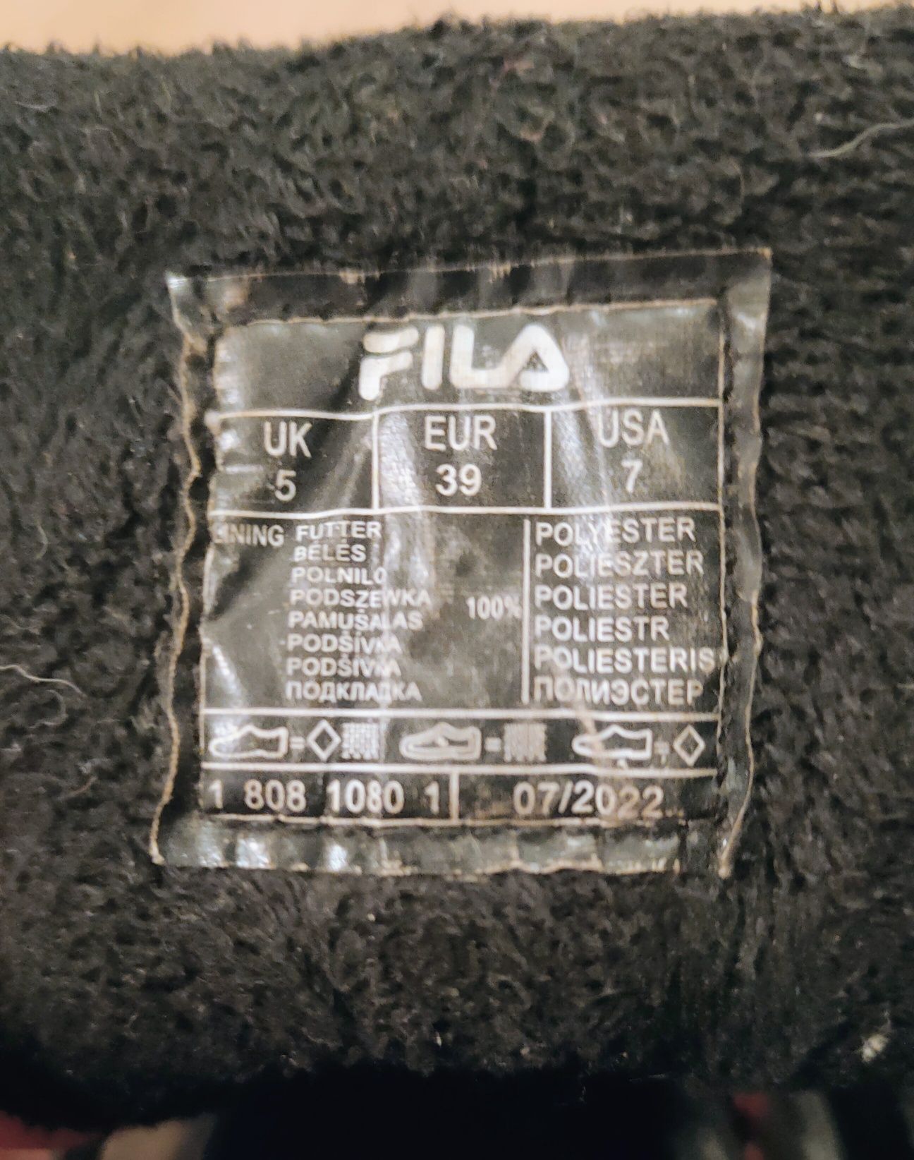 Buty zimowe Fila r. 39
