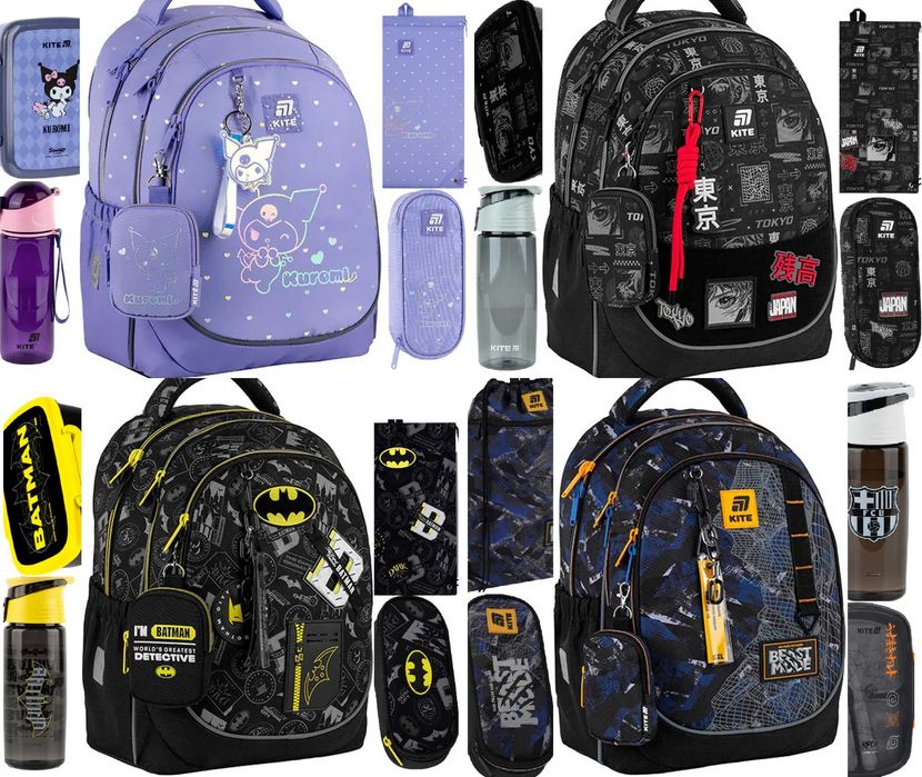 Набір Kite рюкзак пенал сумка для взуття SET K25-700M Kuromi