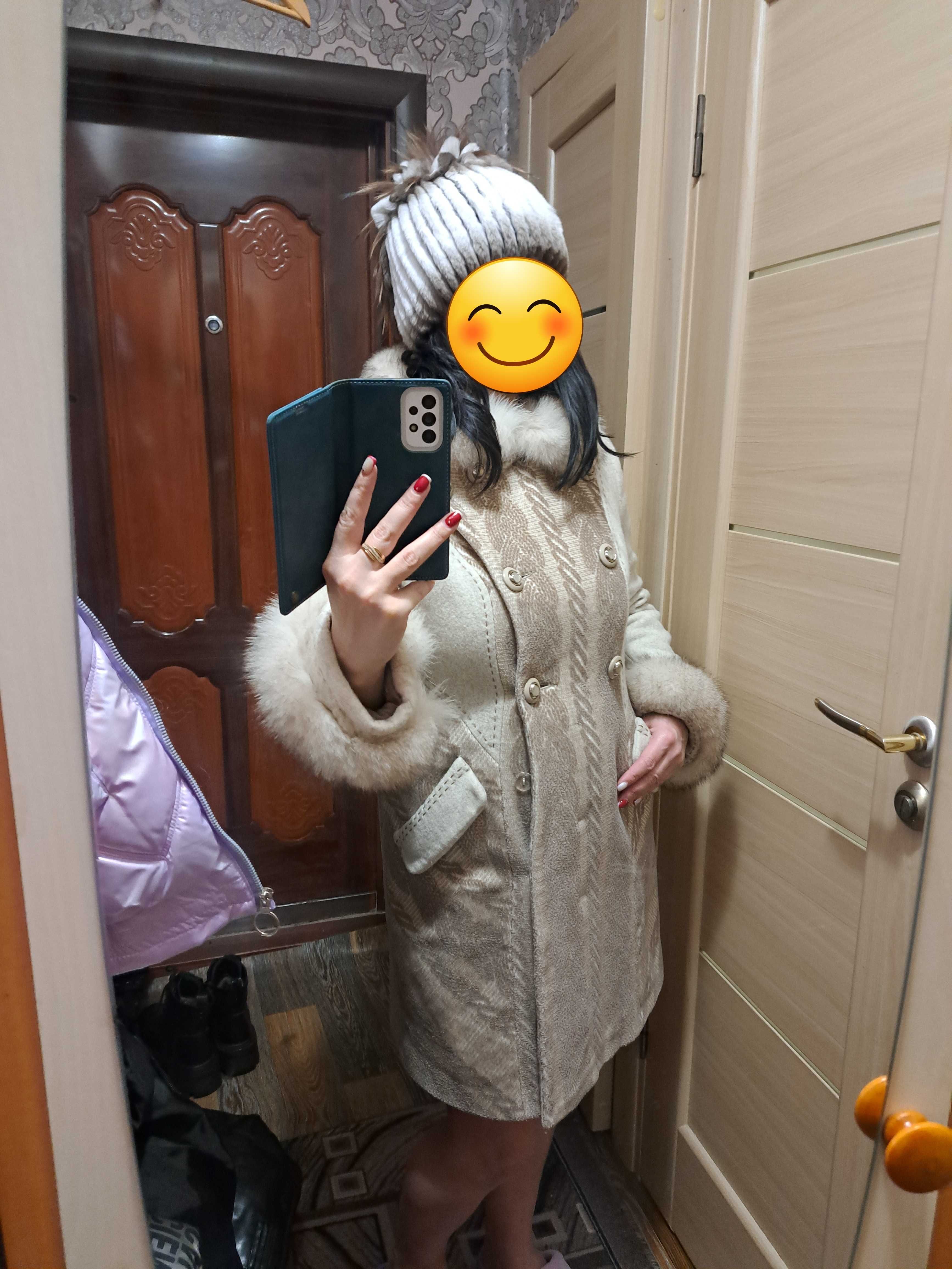 Зимнее женское пальто р.46