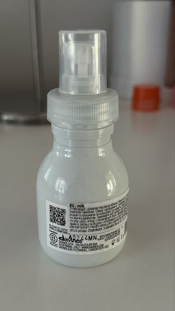 Davines SU Hair Milk SPF do włosów