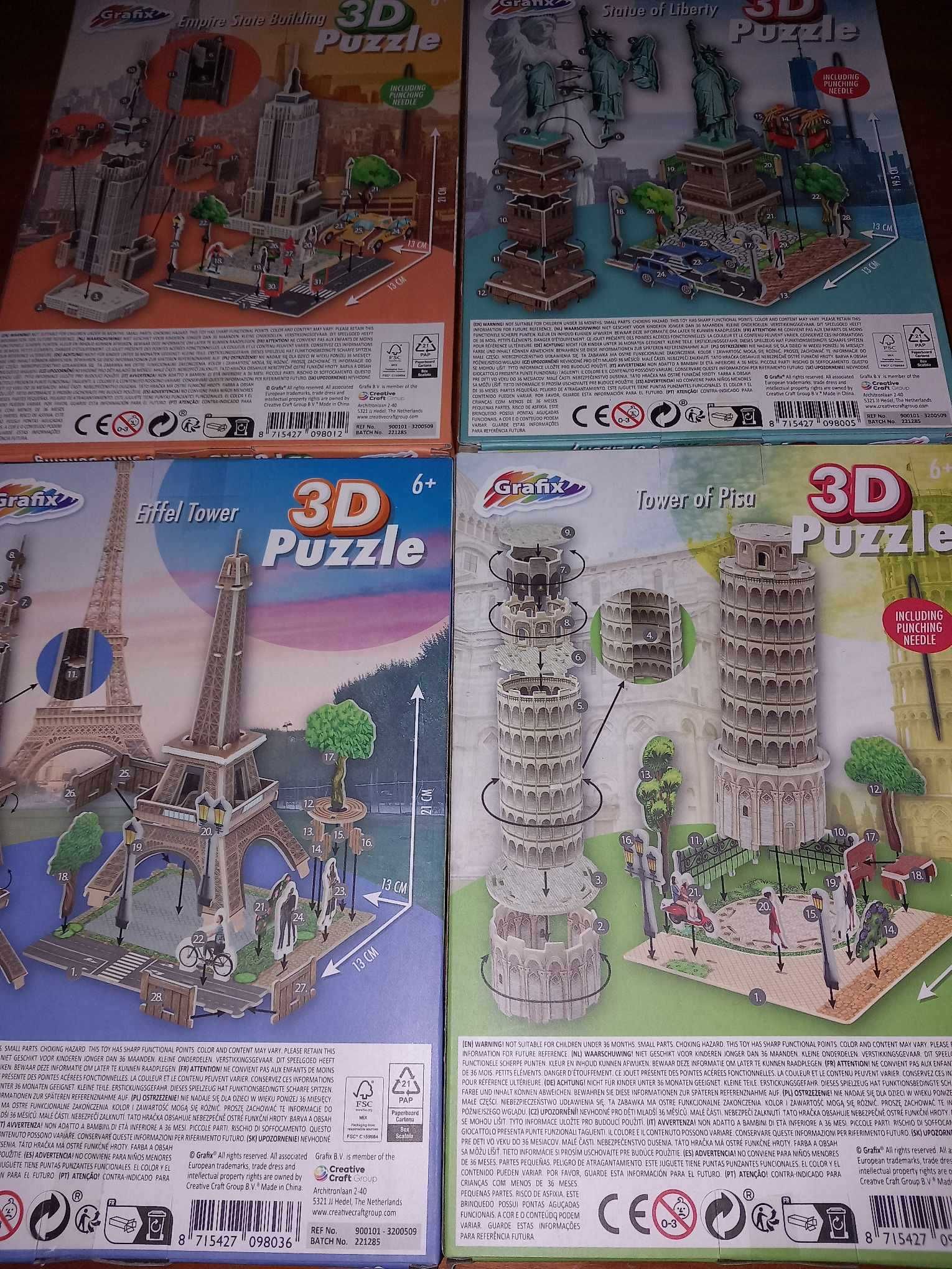 Puzzles 3D Monumentos NOVO