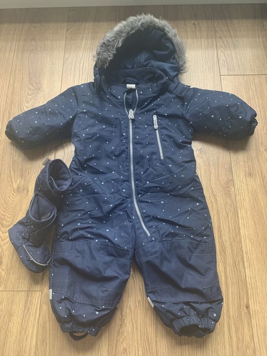 Zomowy kombinezon  niemowlęcy H&M rozm. 74 plus buciki