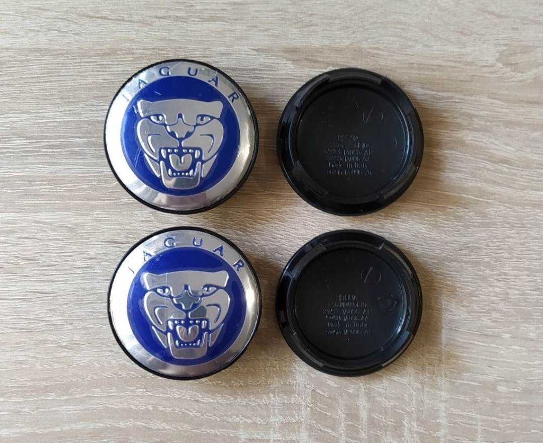 Conjunto 4 Centros Jantes Jaguar 56mm 58mm 65mm 68mm