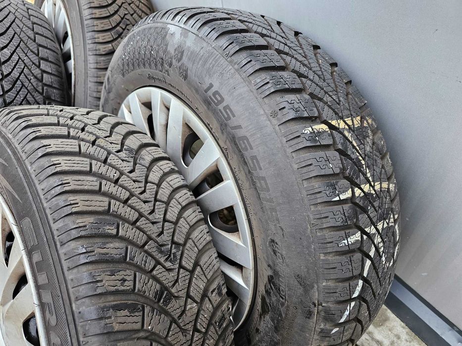 Kola zimowe 15 5x112 Vw golf 6 7 opony zimowe 195/65/15
