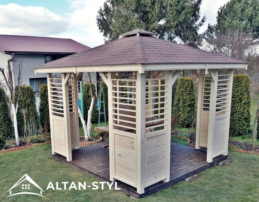 Altany,altanki, wiaty, altana ogrodowa KASIA 3x3m PRODUCENT