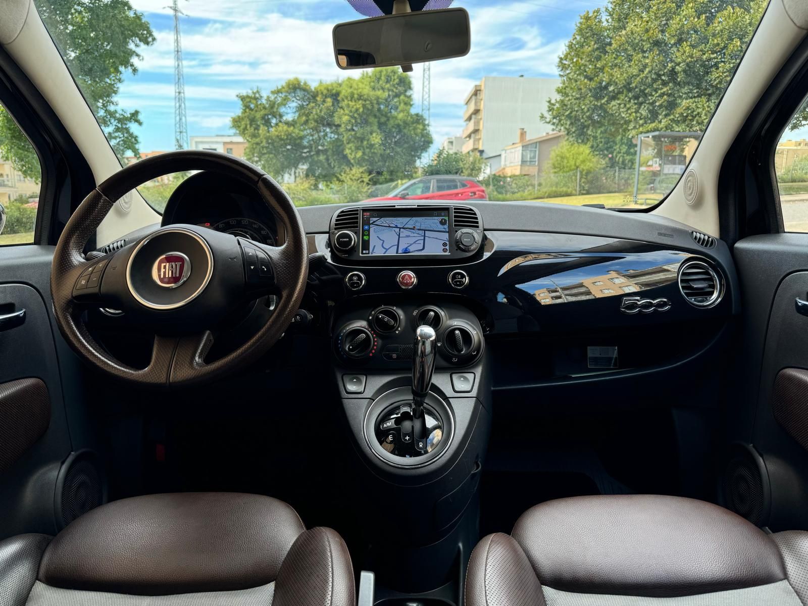 Fiat 500 - Caixa Automática c/ GPS e CarPlay - 1.2 Dualogic