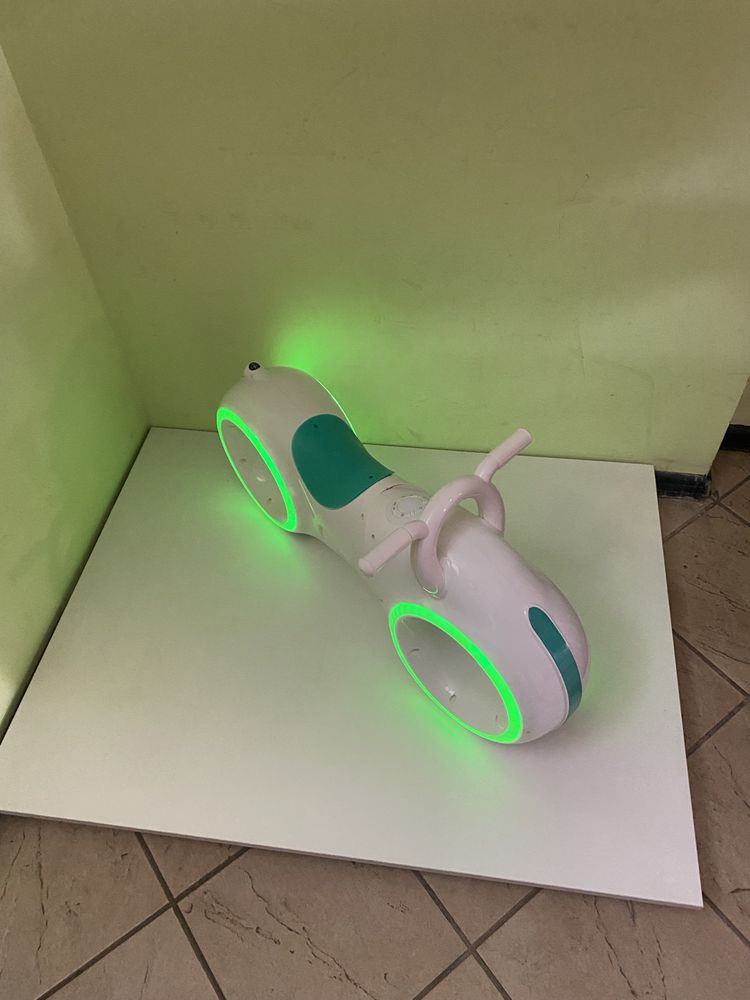 Біговел GS-0020 White/Green Bluetooth LED-подсветка