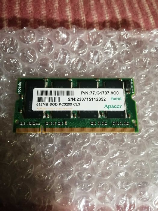 Память ОЗУ DDR1 PC-3200 So-dimm