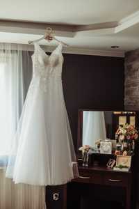 Suknia ślubna VIRGINIA XS + rękawy
